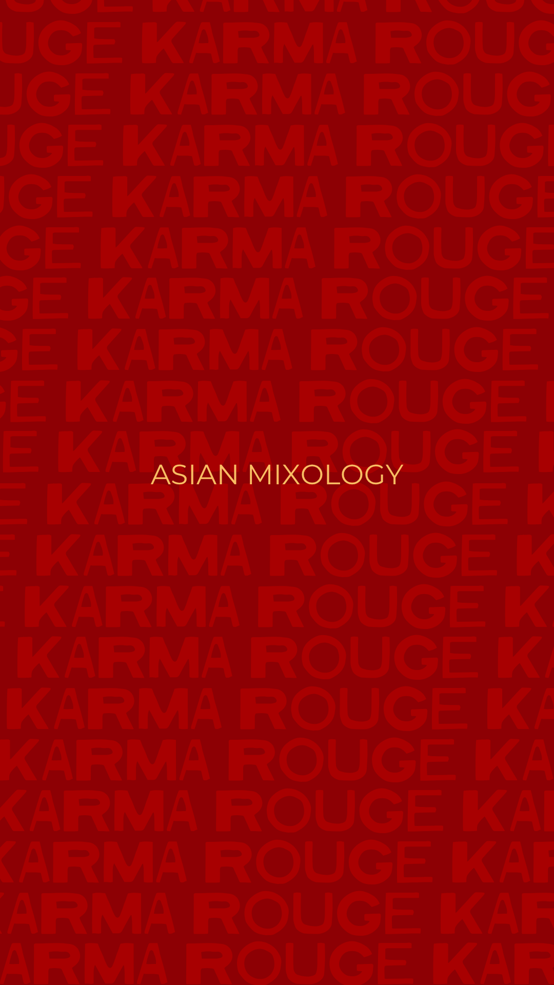 Mixologie asiatique - Paris - Karma Rouge